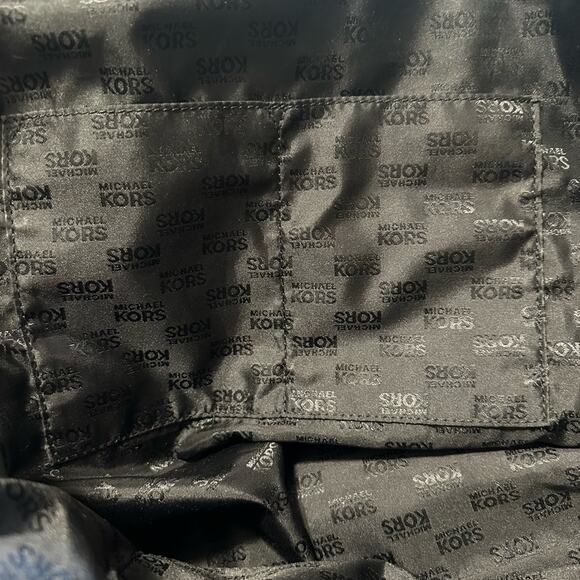 Michael Kors Large Weekender Tote Bag Black Pebbled Leather - Picture 10 of 13